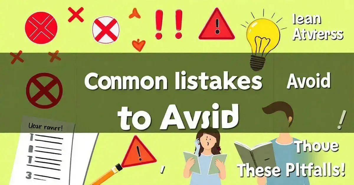 Common Mistakes to Avoid